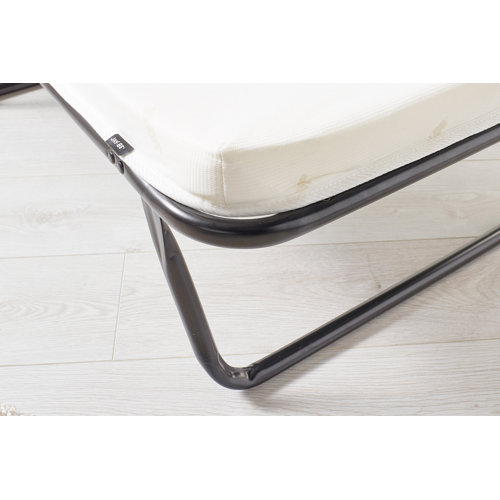 JayBe Saver 15.4'' Folding Steel Bed Frame with Mattress Included